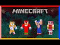 Knuckles bullies his friends in Minecraft with Sonic, Tails and Amy!