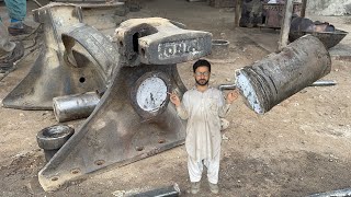 The Truck Broken Turning Shaft due to Overload Amazing Repair | Broken Turning Shaft Thread joined