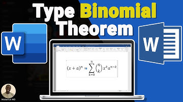 Easiest Way to Type Maths Equation in MS Word | Type Binomial Theorem in MS Word - Full Guide