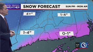 FORECAST: A storm will bring snow and rain to the state starting on Sunday