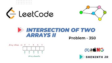 Intersection of Two Arrays II | Leetcode - 350 | Python | Tamil | Easy