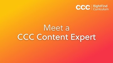 Meet a CCC Content Expert