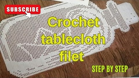 Easy Crochet Table Runner Tutorial for Beginners/Crochet tablecloth filet/crochet runnerr Part 33