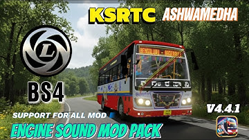 KSRTC ASHWAMEDHA ASHOK LEYLAND BS6 BUS ENGINE SOUND MOD PACK SUPPORT FOR ALL MOD BUSSID V4.4.1