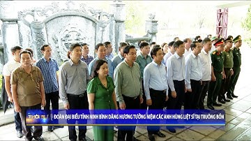 Đoàn đại biểu tỉnh Ninh Bình dâng hương tưởng niệm các anh hùng liệt sĩ tại Truông Bồn