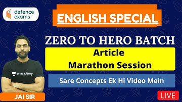 Article- Marathon | All Defence Exams  | Zero to Hero Batch | Jai Prakash