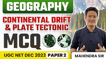 UGC  NET Dec 2023 Paper 2 | UGC NET Geography MCQs | Continental Drift & Plate Tectonic | Vision JRF