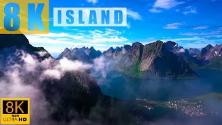 ISLAND IN 8K ULTRA HD HDR for 8K TV - Earth's Land Surface with Relaxing Chillout Music