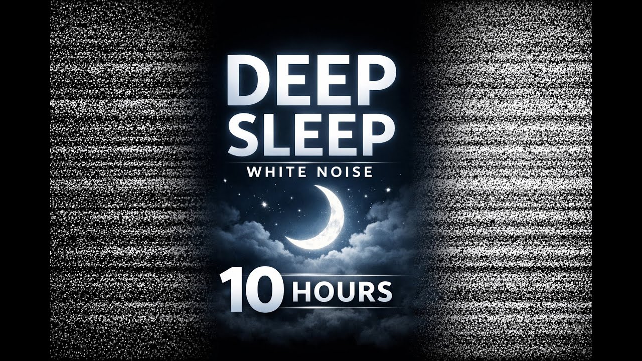 Fall asleep faster with 10 hours of black screen white noise for deep sleep & relaxation. Subscribe!