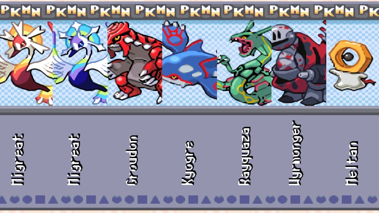 POKEMON EMERALD Z 1.2 - ALL LEGENDARY POKEMON LOCATIONS