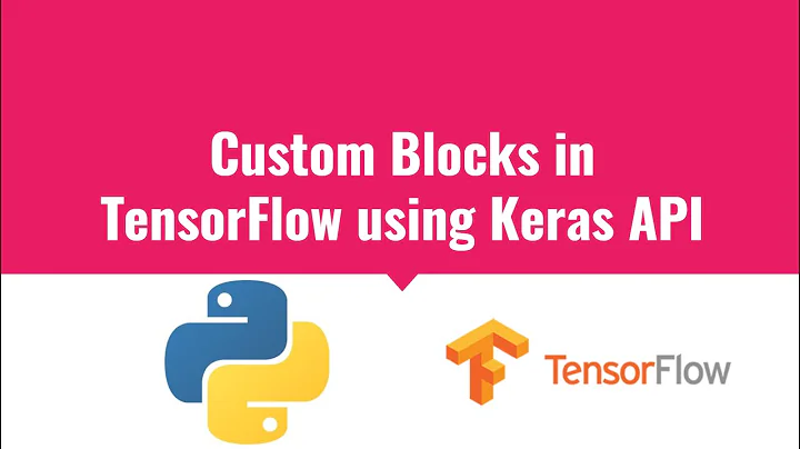 Custom Blocks in TensorFlow using Keras API || Image Classification || Deep Learning