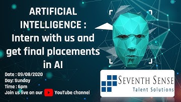 Artificial Intelligence - Program Overview, Projects and Internships