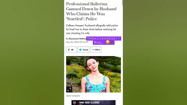 STARTLED HUSBAND , sh**t  his famous ballerina wife