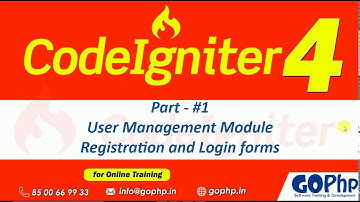 #30 Create Register and Login forms | CodeIgniter 4 Tutorials