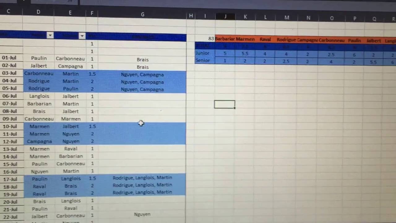 Page De Garde Sur Excel Excel Liste de garde - YouTube
