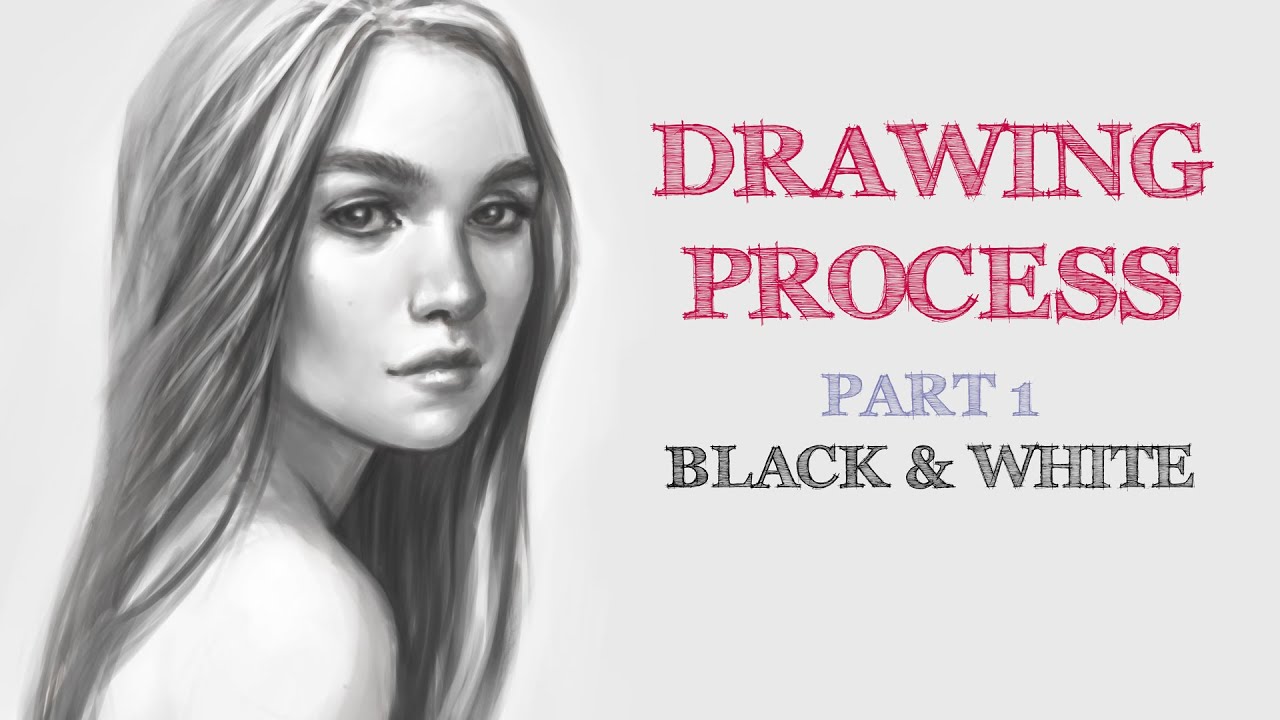 Drawing Process. Part 1. Black & White (speed-pant)