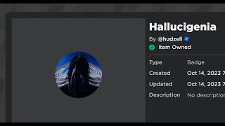 How to get the Hallucigenia badge in Roblox Parkour.