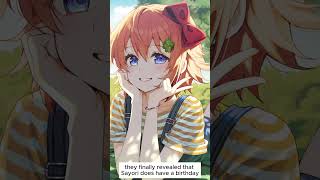 Sayori Has an Official birthday Now!