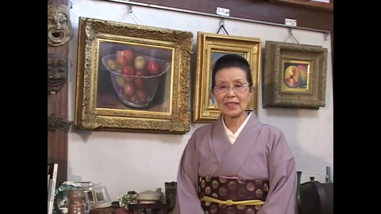 小島善太郎作 百草の梅林 油彩画 アート 絵画 額装 美術 芸術 日本画 風景画 洋画家 小島善太郎 日野市百草画荘 - YouTube