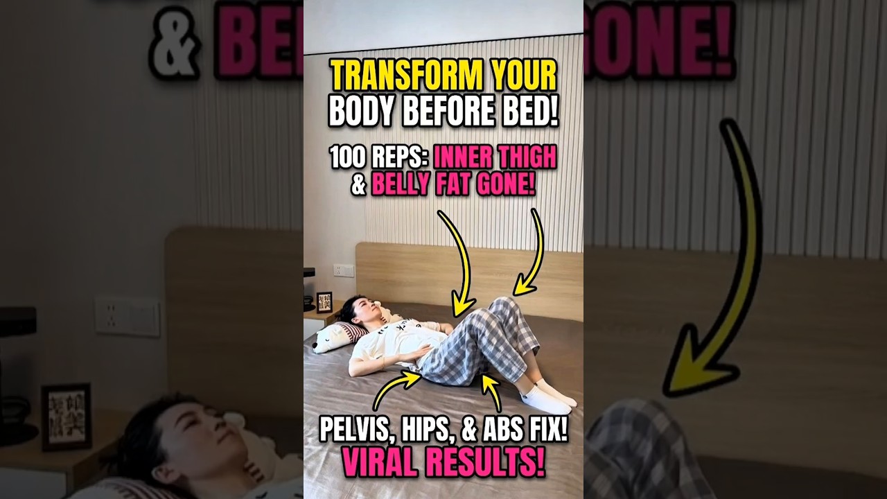 🔥 Do This Before Bed for 30 Days! Slim Legs & Flat Belly Transformation 😱 #shorts #fitness #viral