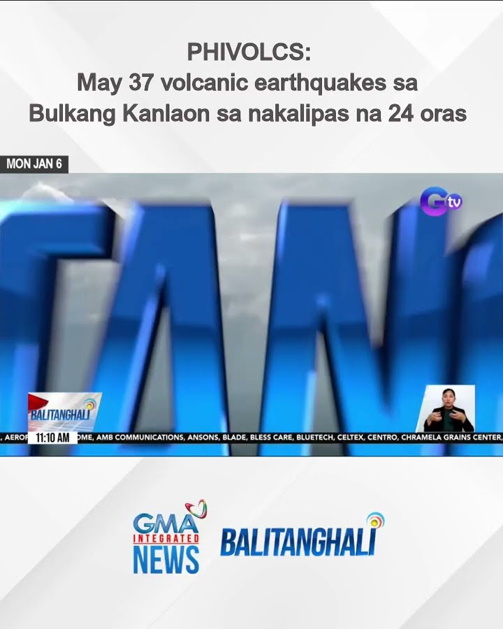 PHIVOLCS - May 37 volcanic earthquakes sa Bulkang Kanlaon sa nakalipas na 24 oras | Balitanghali