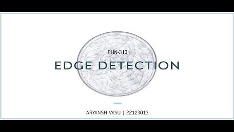 Edge-detection in image processing using convolution