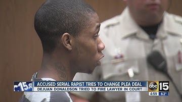 Accused serial rapist tries to change plea deal