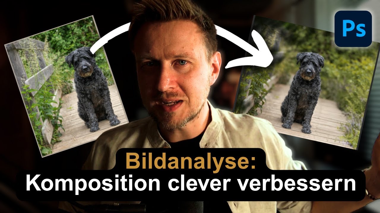 So optimierst du dein Hundefoto mit Tiefenwirkung & Rahmen-Effekt 🐶🌿 (Photoshop Tutorial)