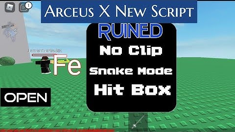 Arceus X New Fe Script- No Clip,Hitbox Etc