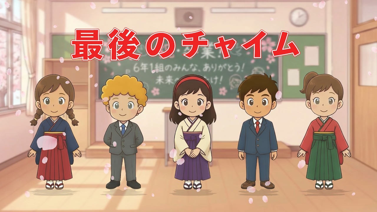🔔最後のチャイム（歌詞付き）🎶卒業ソング2026年版　さみしさを乗り越え、明日へ強くふみ出そう✨