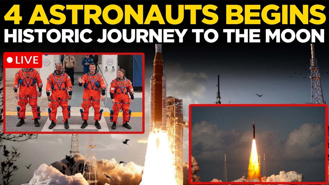 ARTEMIS II MOON MISSION LIVE | NASA's Historic Return to the Moon with ...