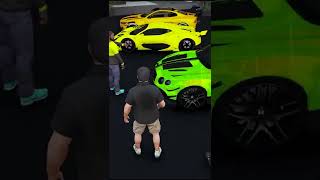 MICHAEL GIFTED LUXURY CAR TO FRANKLIN! #shorts #gta5