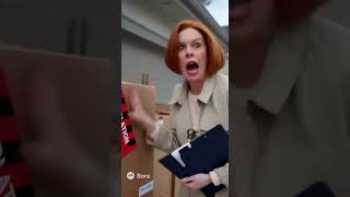 Hoa Lady Vs. 6Th Package Doorbell Cam Capture