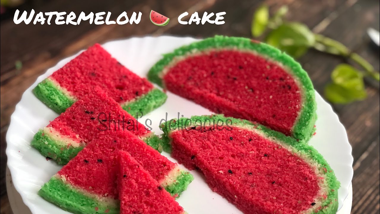 Watermelon 🍉 cake….100% successful recipe …..kids n grown ups all loved 🥰 it soo much..