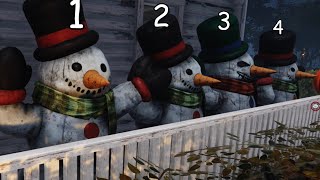 Hiding in Dead By Daylight (snowman edition)