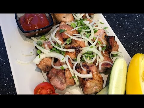 Шашлык из свинины в темном пиве