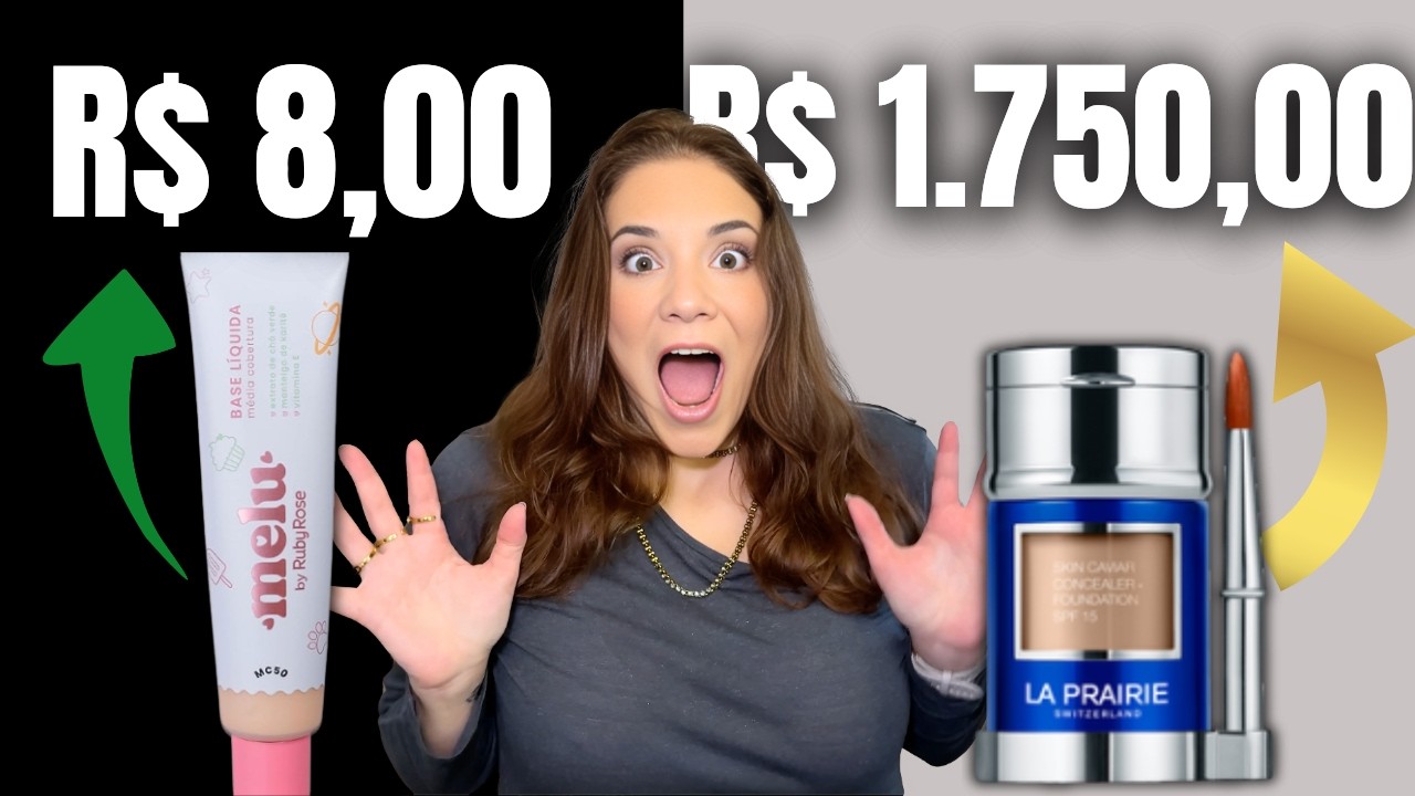 Qual a Melhor base ? Make cara vs Make barata NÍVEL HARD !