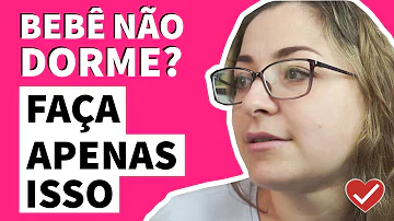 O que fazer quando o bebê não dorme à noite?