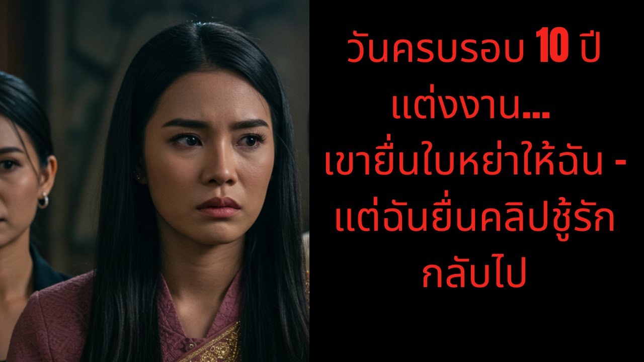 ครบรอบแต่งงาน 10 ปี… เขายื่นใบหย่า แต่ฉันมีของขวัญที่ทำให้ชีวิตเขาพัง!