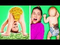 Rich Vs Poor Parenting Tips || How To Make DIY Pimple Popping Toys For Free by Kaboom!