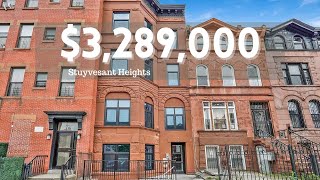 Inside a $3.289 Million Stuyvesant Heights NYC Brownstone | Huge Balcony, Private Yard & Penthouse