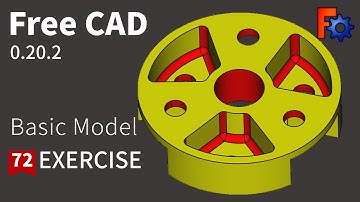 FreeCAD Tutorial for beginners,basic model exercise-72，Model-Mania«-2017-Phase2