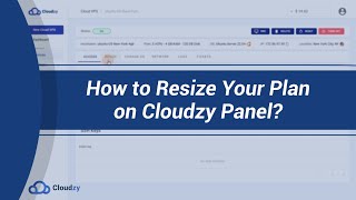 How To Resize Your Plan On Cloudzy Panel?