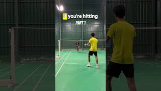 Avoid big lifts 🫣 P1 #badminton