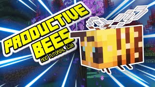 EP 1 - How to Start! Nest Guide! Honey Bottle! - Minecraft Productive Bees Mod Tutorial