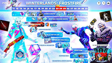 Winterland 2025 Event Free Rewards Free Fire 😱 | Msd Thala Collab🏏| Free Fire New Event🤗