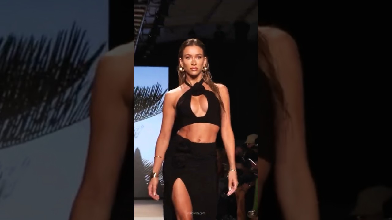 Bikini fitness model Cindy Prado at Club London fashion show #miamiswimweek2023 #shiftmodel