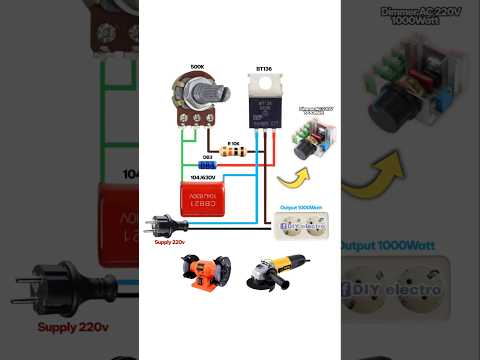 1000 watt AC dimmer circuit#shortvideo