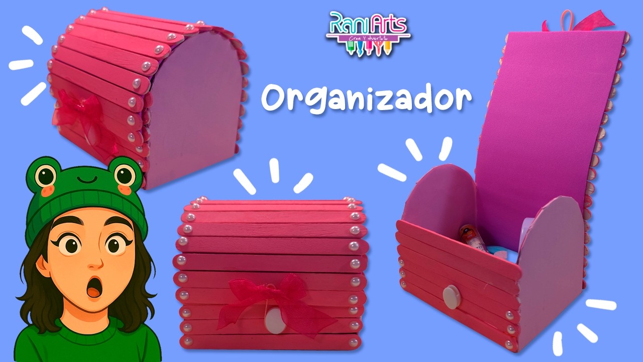 DIY - Mini COFRE / CAJITA / JOYERO con palitos de helado | Manualidades fáciles y lindas ☺⭐