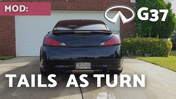 G37 LED Tail lights as Turn Signal (Diode Dynamics Module)